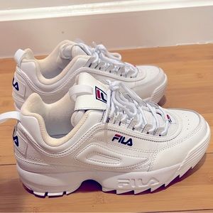 White Fila sneakers